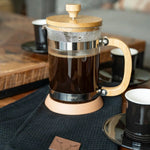 Cafetera prensa francesa Wayu Premium de vidrio borosilicato