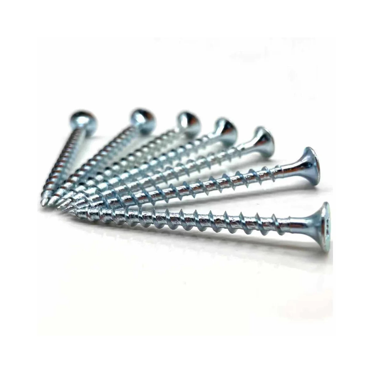 Tornillos marca Flovi calibre 6 de 1 5/8" y 2" para madera y volcanita, caja de 500 unidades
