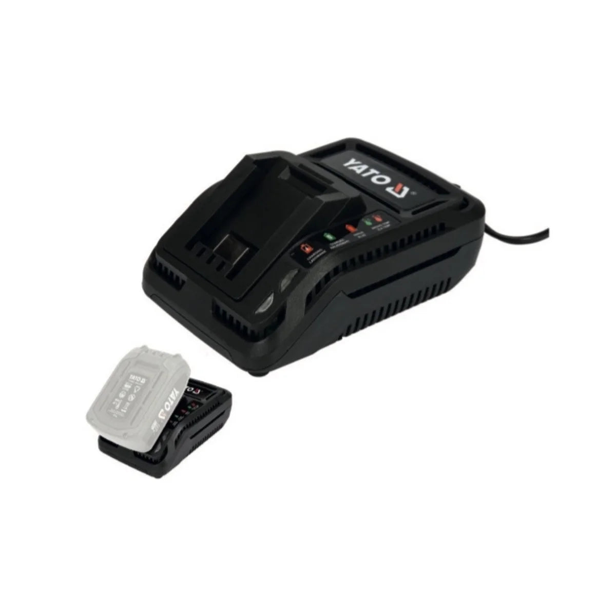 Cargador Rápido Yato YT-828498 para Baterías Li-Ion 18V