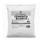 Cemento blanco Mohican en bolsa de 1 kg para morteros y reparaciones