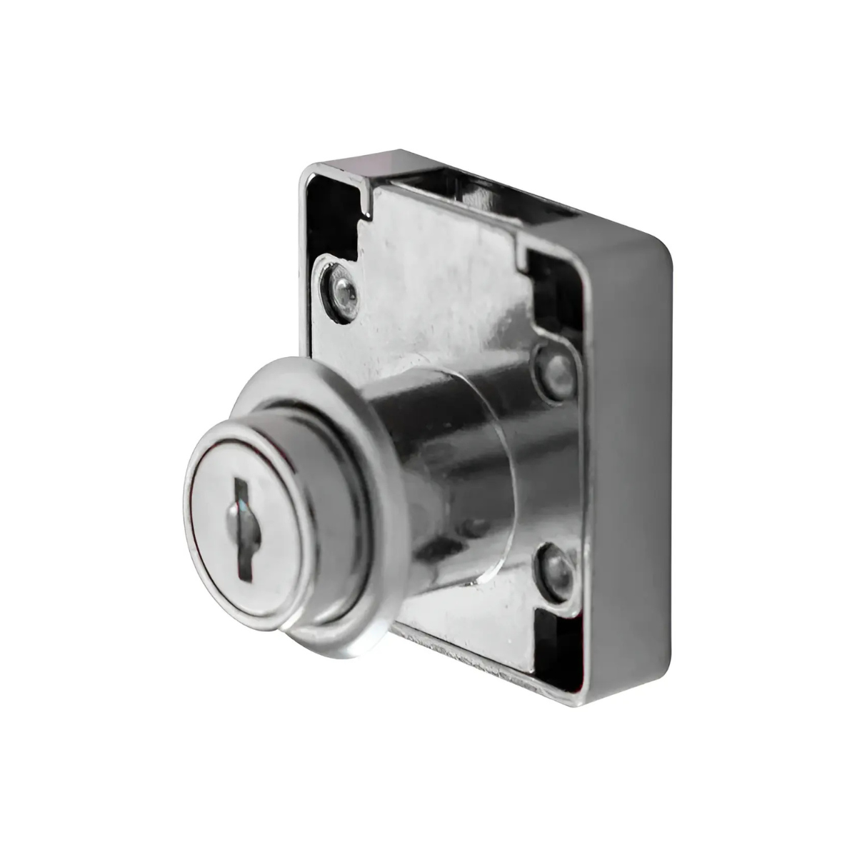 Cerradura para Cajón Safer Níquel Gris con Llave Plegable