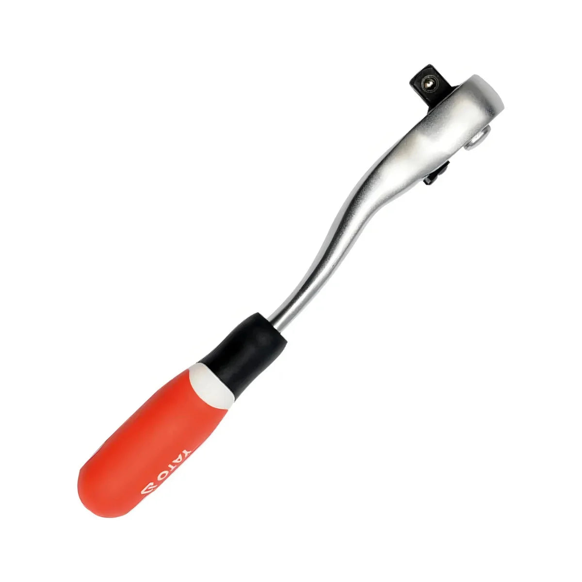 llave Chicharra profesional Yato YT-07291 de 1/4 de pulgada, 155mm de largo, acero CrV 6140 con 72 dientes para mecánica.