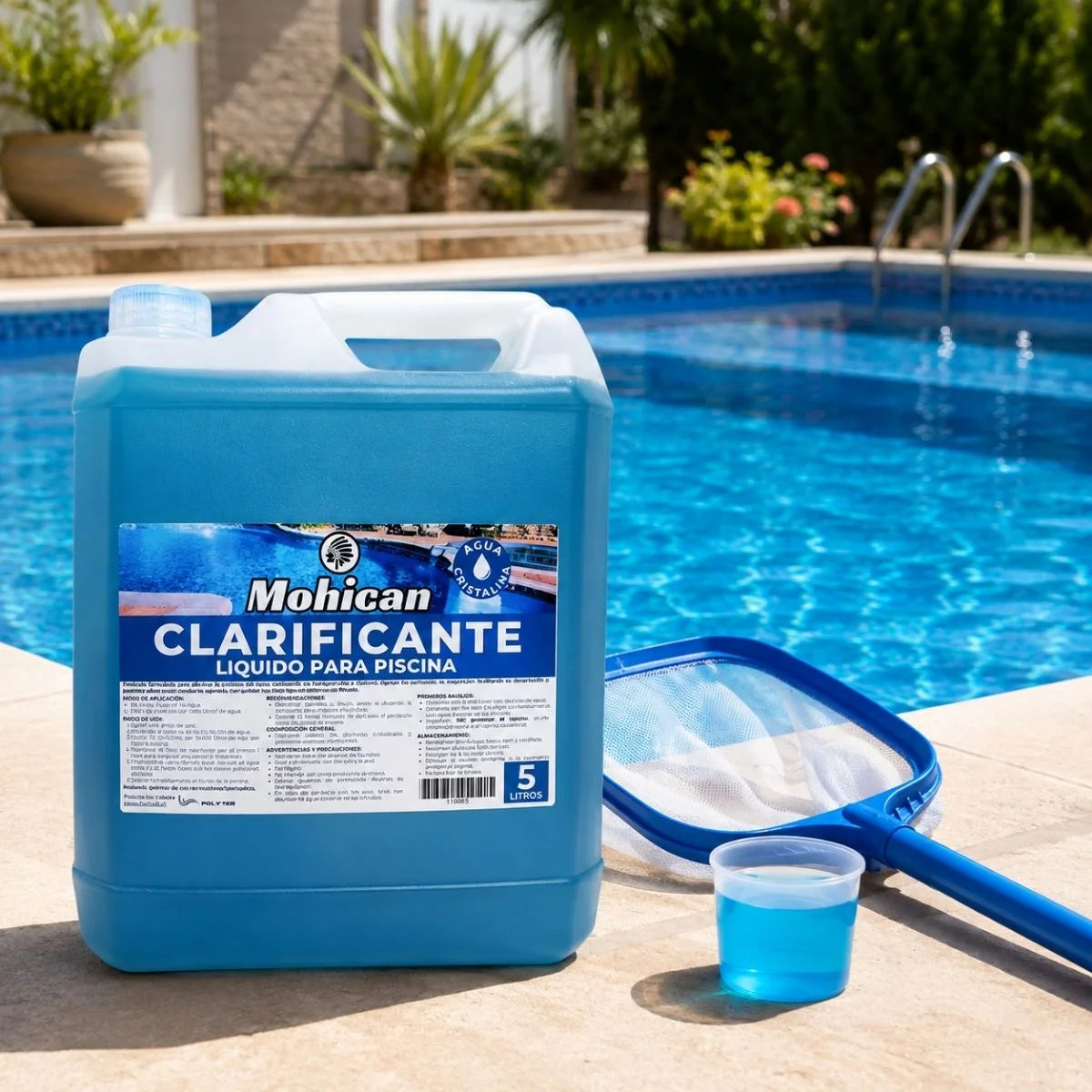 Clarificante floculante líquido para piscina Mohican bidón de 5 litros