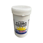 Cloro granulado Dideval 1kg para tratamiento de choque y desinfección de piscinas.