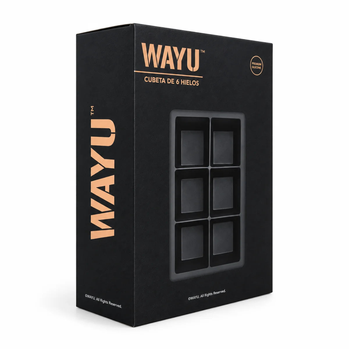 Cubeta de hielo grande Wayu de silicona para cubos XL