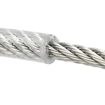 Rollo de cuerda para colgar ropa de 20 metros, con exterior de PVC y núcleo de alambre de acero.