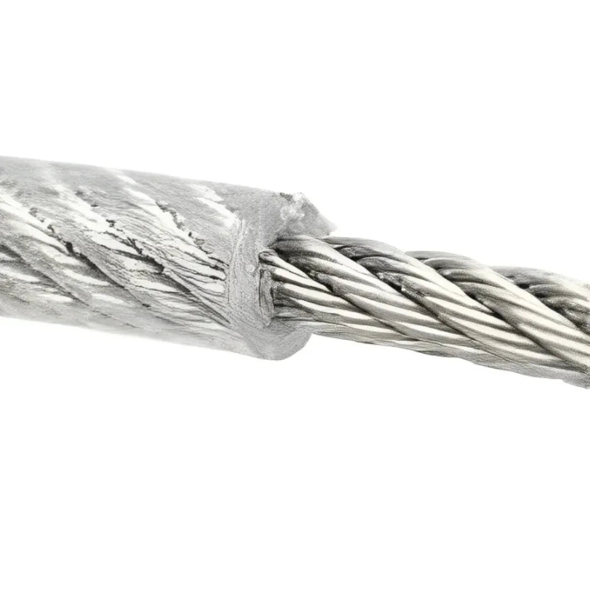 Rollo de cuerda para colgar ropa de 20 metros, con exterior de PVC y núcleo de alambre de acero.