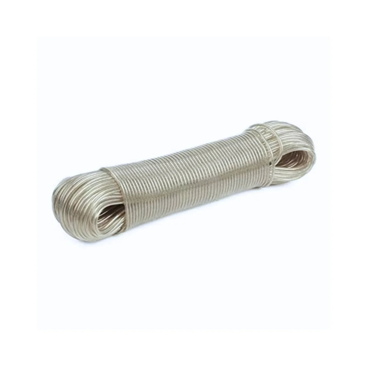 Rollo de cuerda para colgar ropa de 20 metros, con exterior de PVC y núcleo de alambre de acero.
