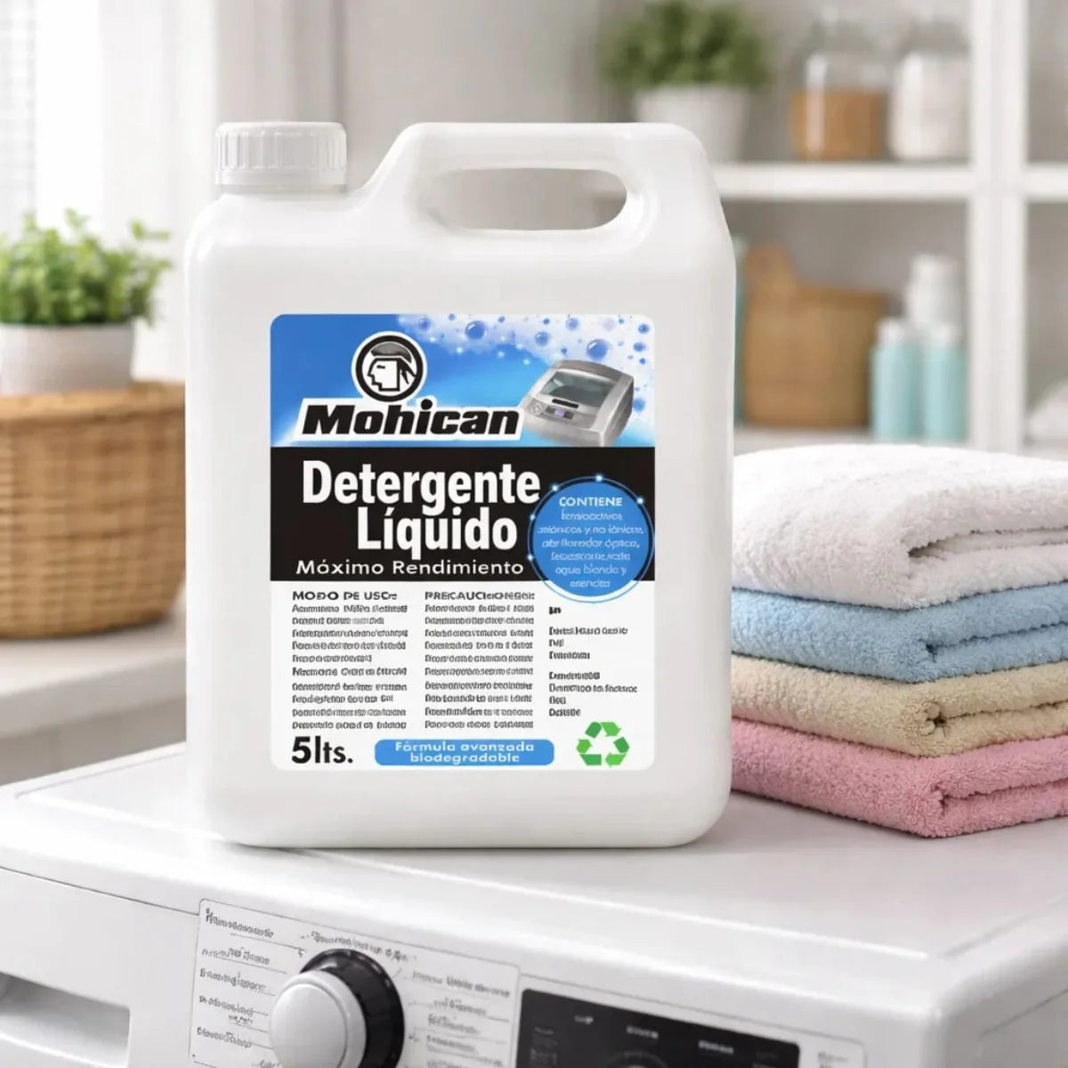 Detergente líquido concentrado Premium Mohican bidón de 5 litros