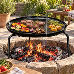 Disco a carbón enlozado Grilltech de 55 cm con sobreparrilla