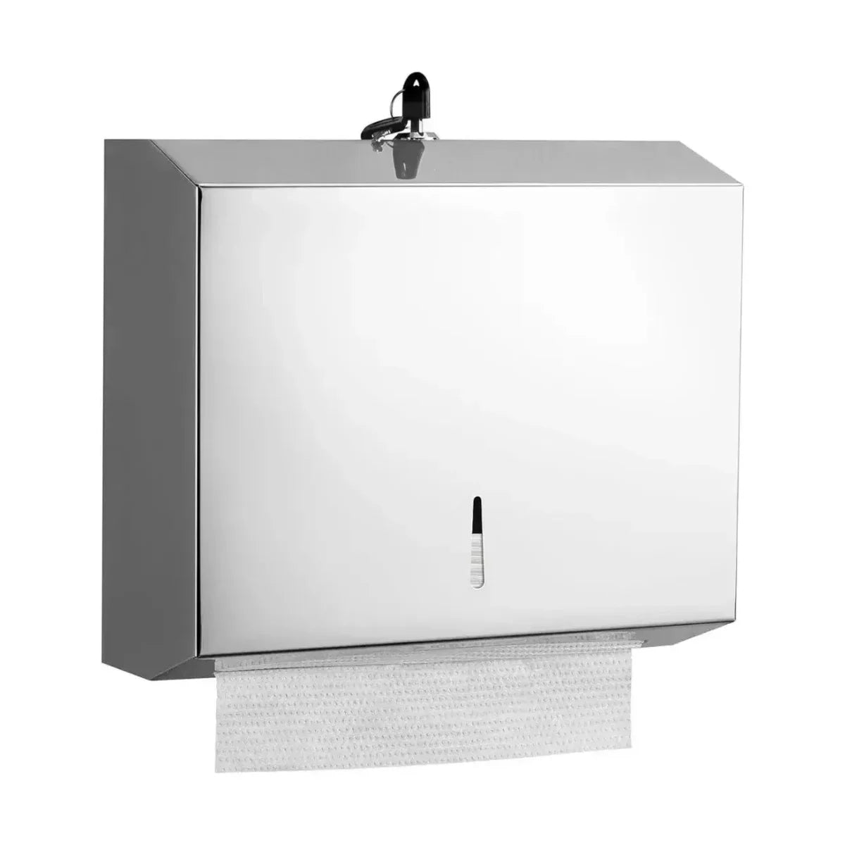 Dispensador de toallas de papel interfoliadas TAUMM de acero inoxidable