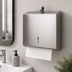 Dispensador de toallas de papel interfoliadas TAUMM de acero inoxidable