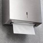 Dispensador de toallas de papel interfoliadas TAUMM de acero inoxidable