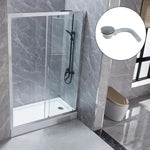 Desagüe receptáculo de 120 mm Täumm para un drenaje eficiente en shower door.
