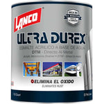 Esmalte Lanco Ultra Durex 3 en 1, pintura de alto rendimiento para metal y madera, actúa como anticorrosivo, imprimación y color de terminación.