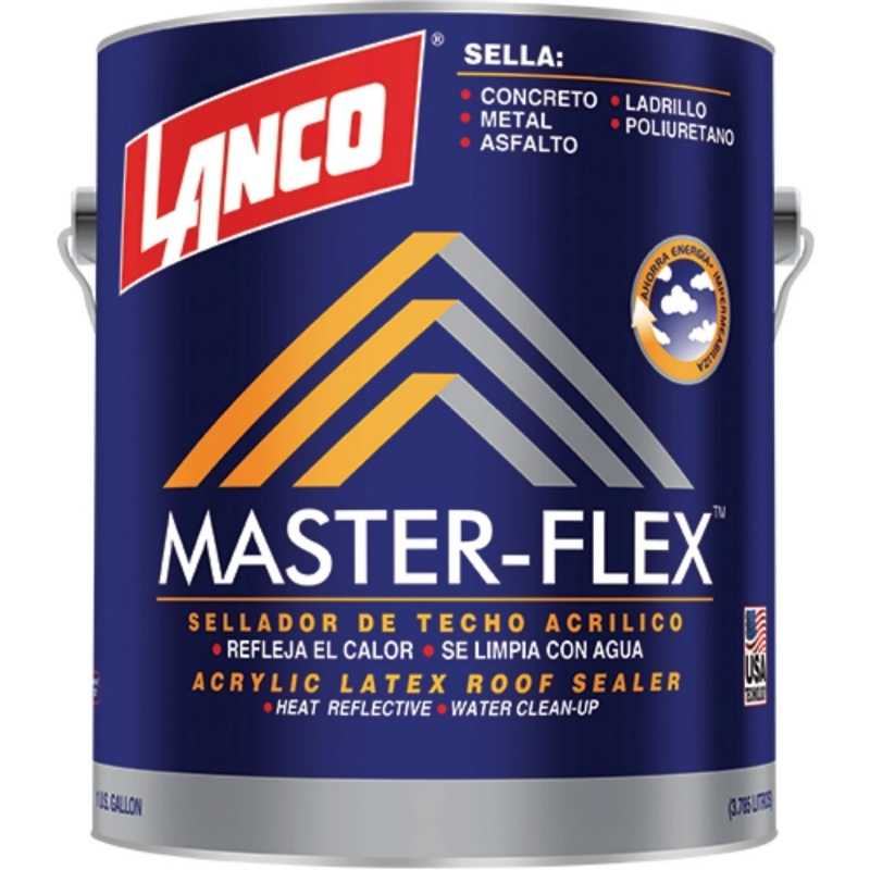Sellador para techos Lanco Masterflex blanco para impermeabilización.