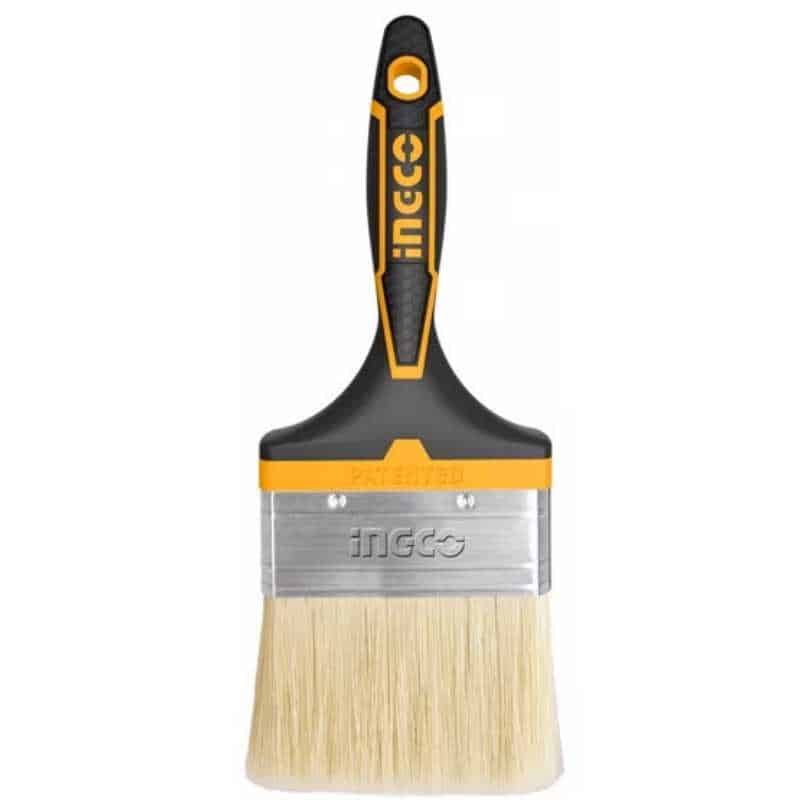 Brocha industrial Ingco de 4 pulgadas (100 mm), herramienta de pintura robusta para trabajos grandes