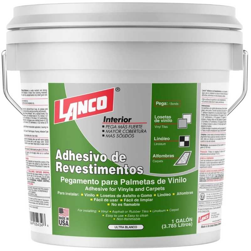 Lanco Adhesivo Para Alfombras Y Vinílicos