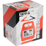 Cargador de baterías automático e inteligente Yato YT-8301, con pantalla digital y función de mantenimiento para baterías de 6V y 12V