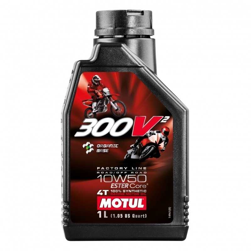 aceite de motor Motul 300V2 10W50 Factory Line, lubricante de competición para motos de 4T