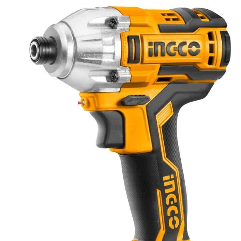 Atornillador de impacto inalámbrico Ingco de 20V, herramienta eléctrica para trabajo pesado de atornillado