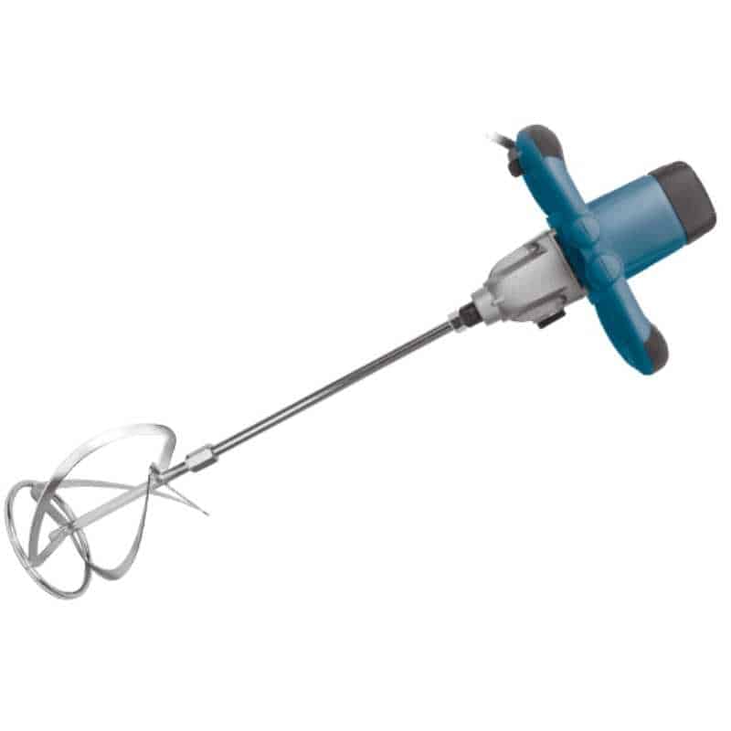 Mezcladora eléctrica Wesco de 1600W, herramienta profesional de doble velocidad y alta capacidad (140-160L) para mortero y cemento.