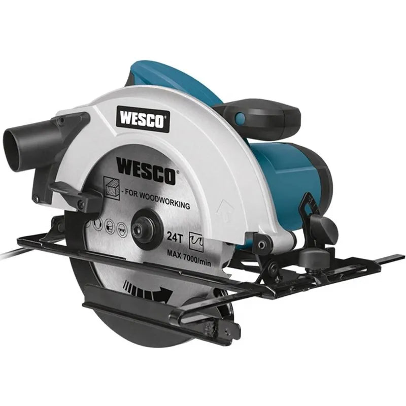 Sierra circular 1500W para cortes rectos y precisos