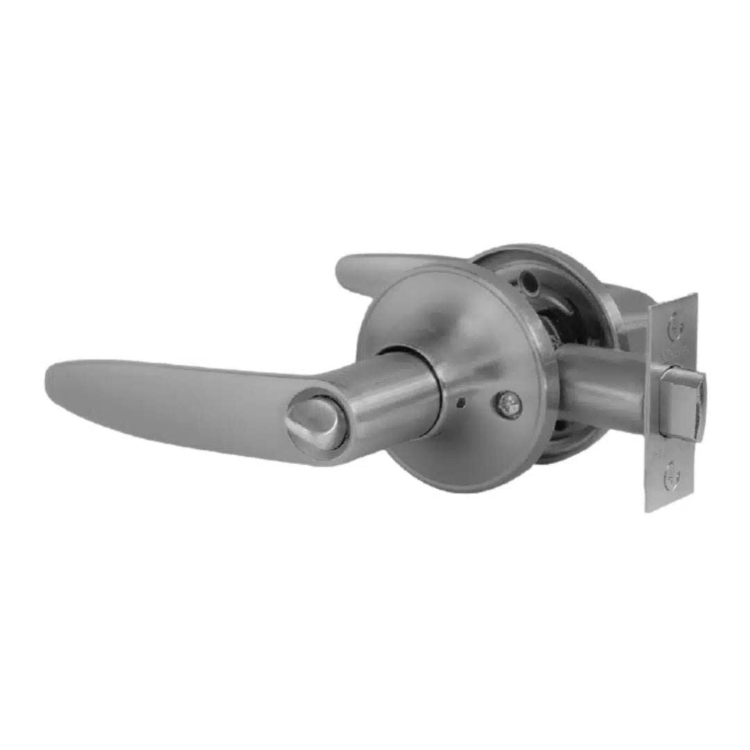 Cerradura tubular de manilla de acero Bash, ideal para puertas interiores de baño o dormitorio con mecanismo de privacidad