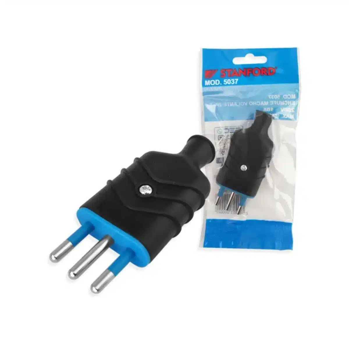 Enchufe Macho Pesado Stanford Tipo Gewiss 10A/250V.