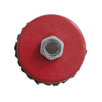 Escobilla de acero tipo copa de 4 pulgadas con rosca M14 para ser utilizada con un esmeril.