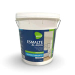 Pintura esmalte al agua Passol Deco de 10L, color blanco mate, lavable y con acción antihongo para muros interiores y exteriores.