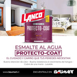 Esmalte al Agua Lanco Protecto Coat Blanco Mate 1 galon