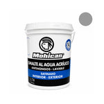 Esmalte al Agua Antihongos Mohican 1 Galón Satinado Gris Medio