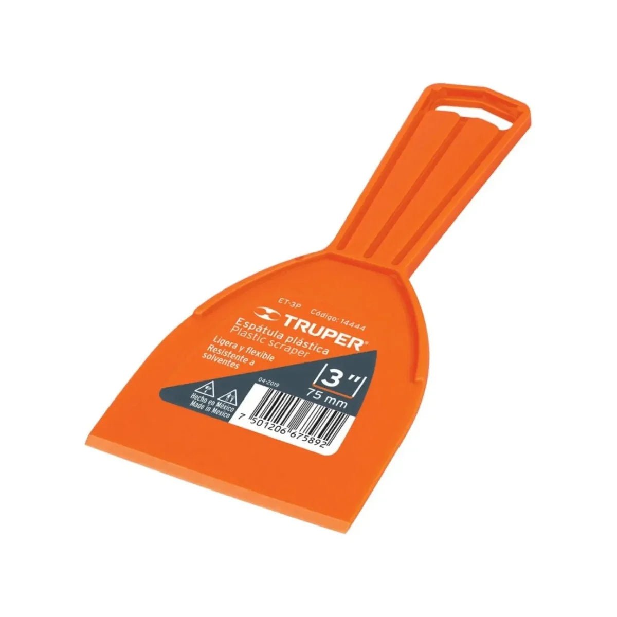 Espatula Plastica 3" 8cm Truper