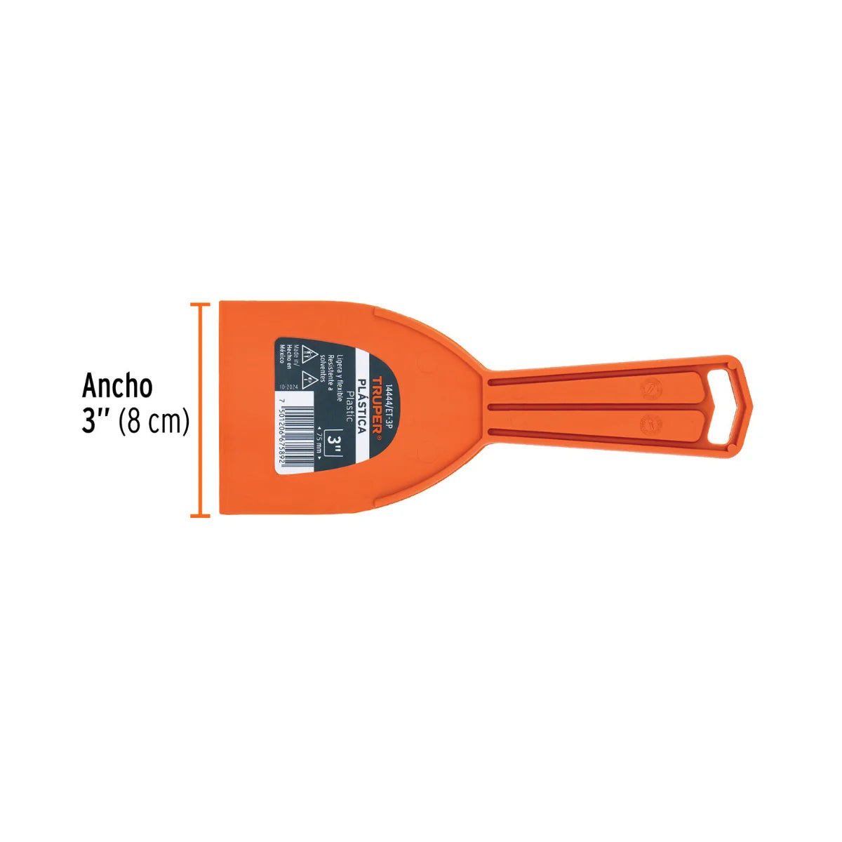 Espatula Plastica 3" 8cm Truper