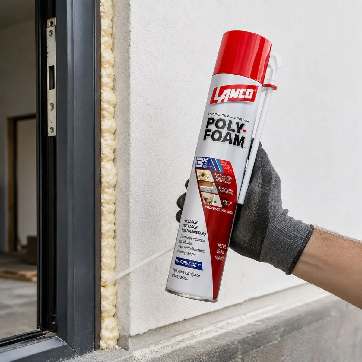 Espuma de poliuretano Poly-Foam Lanco de 750 ml con cánula
