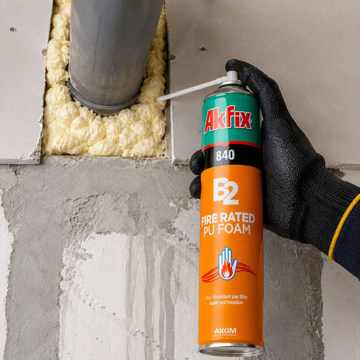 Espuma expansiva de poliuretano Akfix 840 750 ml B2