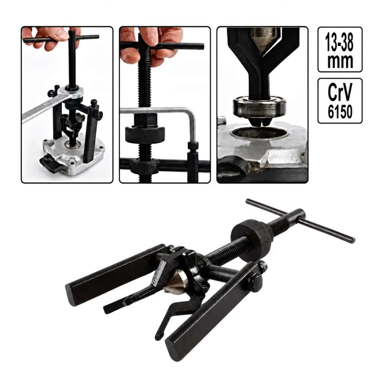 Extractor de rodamientos internos Yato YT-2510 de 13 a 38 mm