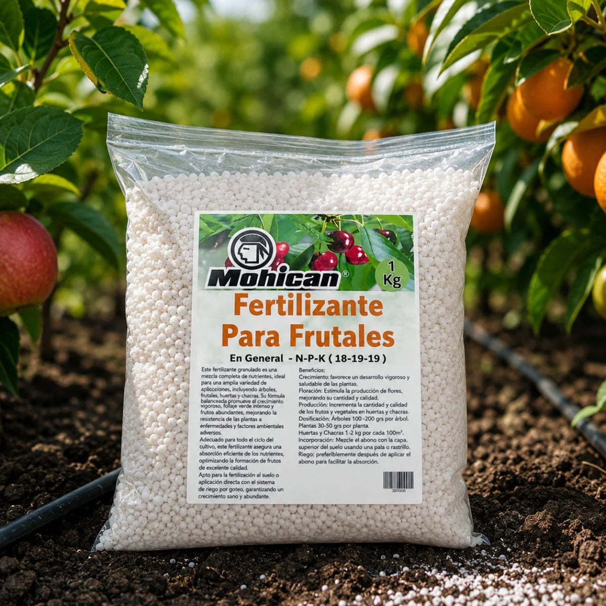 Fertilizante para frutales Mohican NPK 18-19-19 1 kg