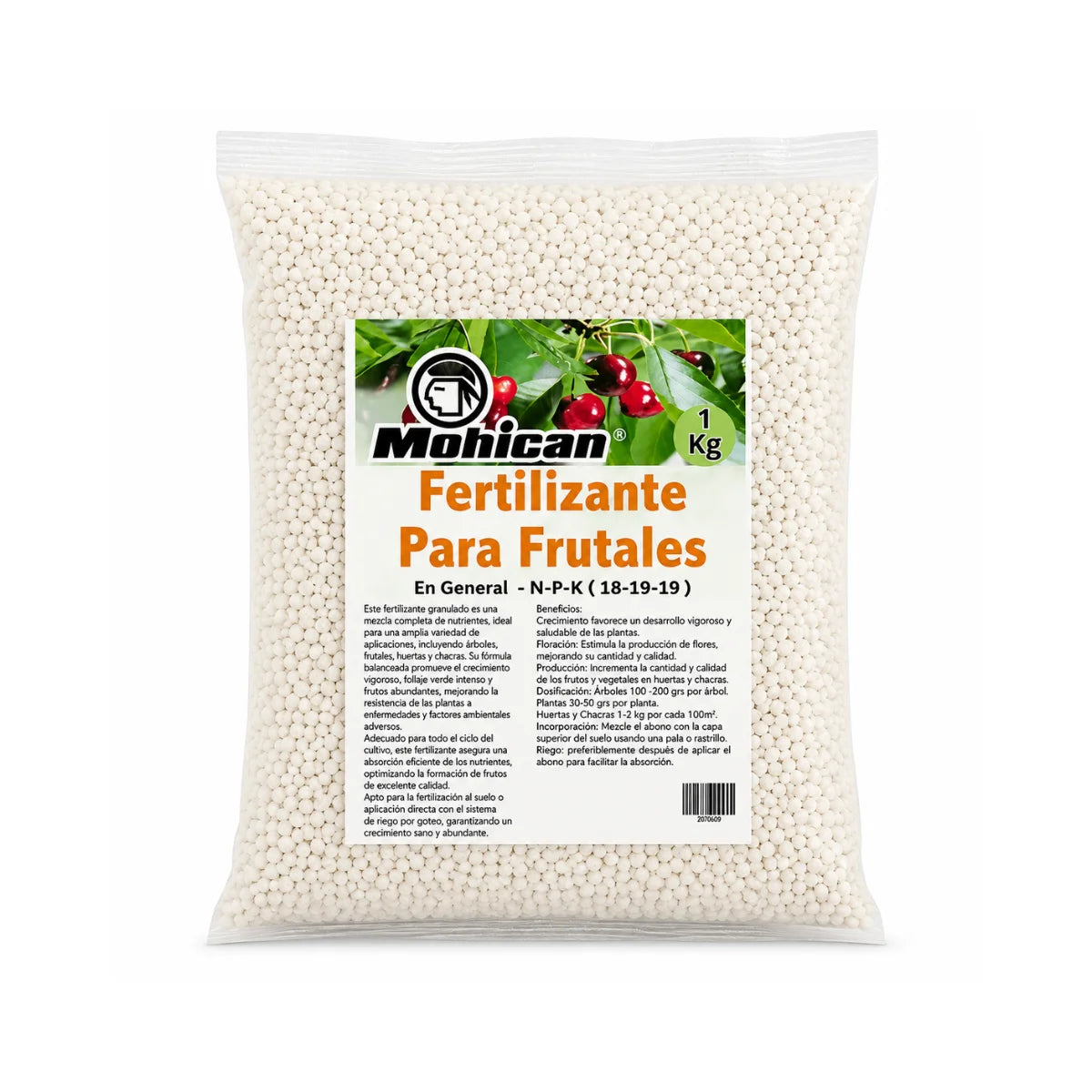 Fertilizante para frutales Mohican NPK 18-19-19 1 kg