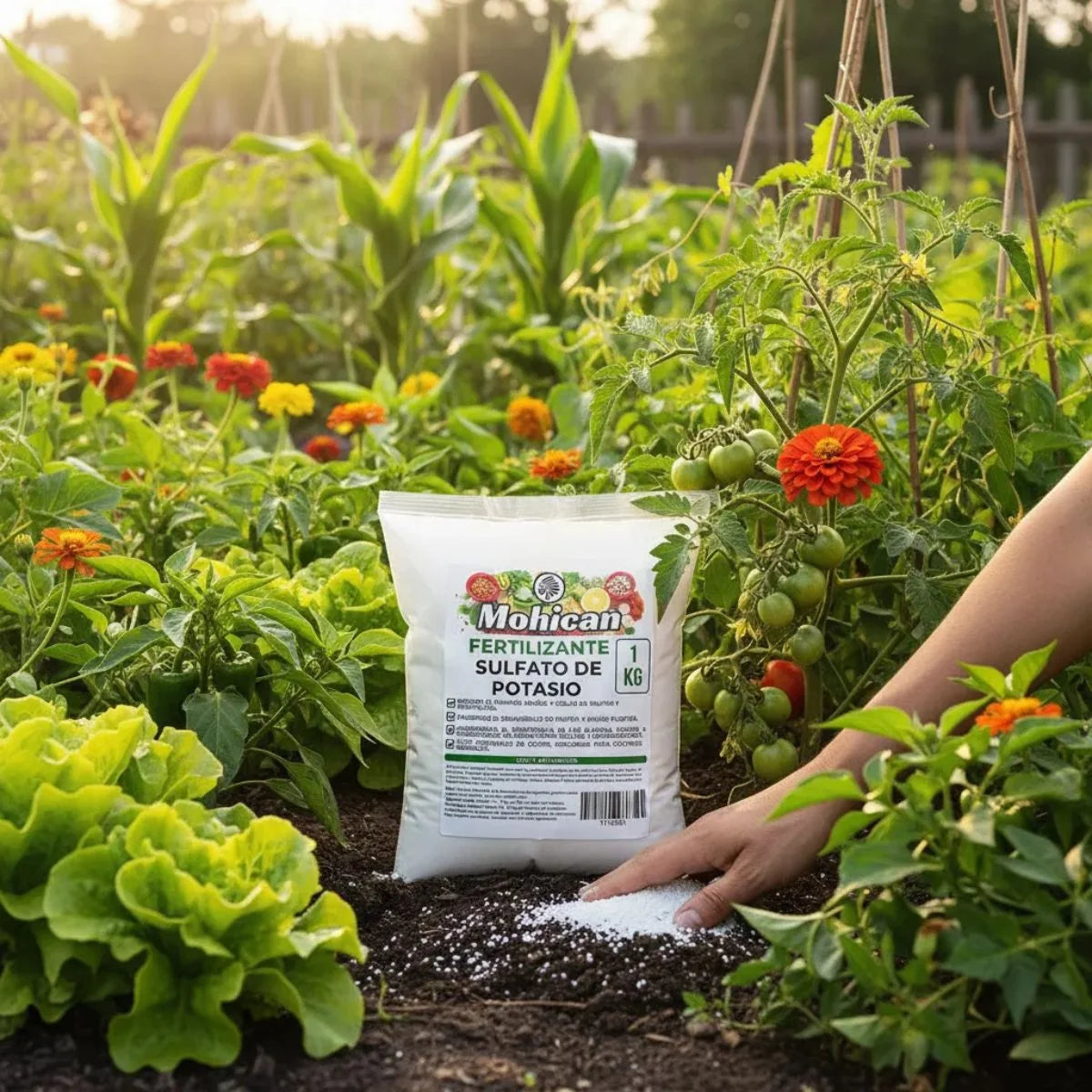 Fertilizante sulfato de potasio Mohican bolsa de 1 kg