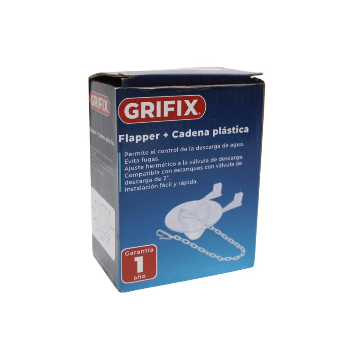 Flapper Silicona Para Estanque Wc Con Cadena Plastica