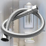 Flexible de agua Taumm de 1/2 pulgada con malla de acero inoxidable.
