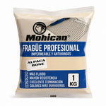 Fragüe fluido Mohican de 1 kg impermeable y antihongos para juntas