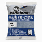 Fragüe fluido Mohican de 1 kg impermeable y antihongos para juntas