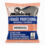 Fragüe fluido Mohican de 1 kg impermeable y antihongos para juntas