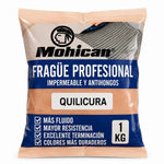 Fragüe fluido Mohican de 1 kg impermeable y antihongos para juntas