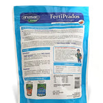 Fertilizante granulado Ferti Prados de 1 kg, específico para césped en otoño e invierno, con tecnología de liberación lenta para nutrición duradera y fortalecimiento de raíces.