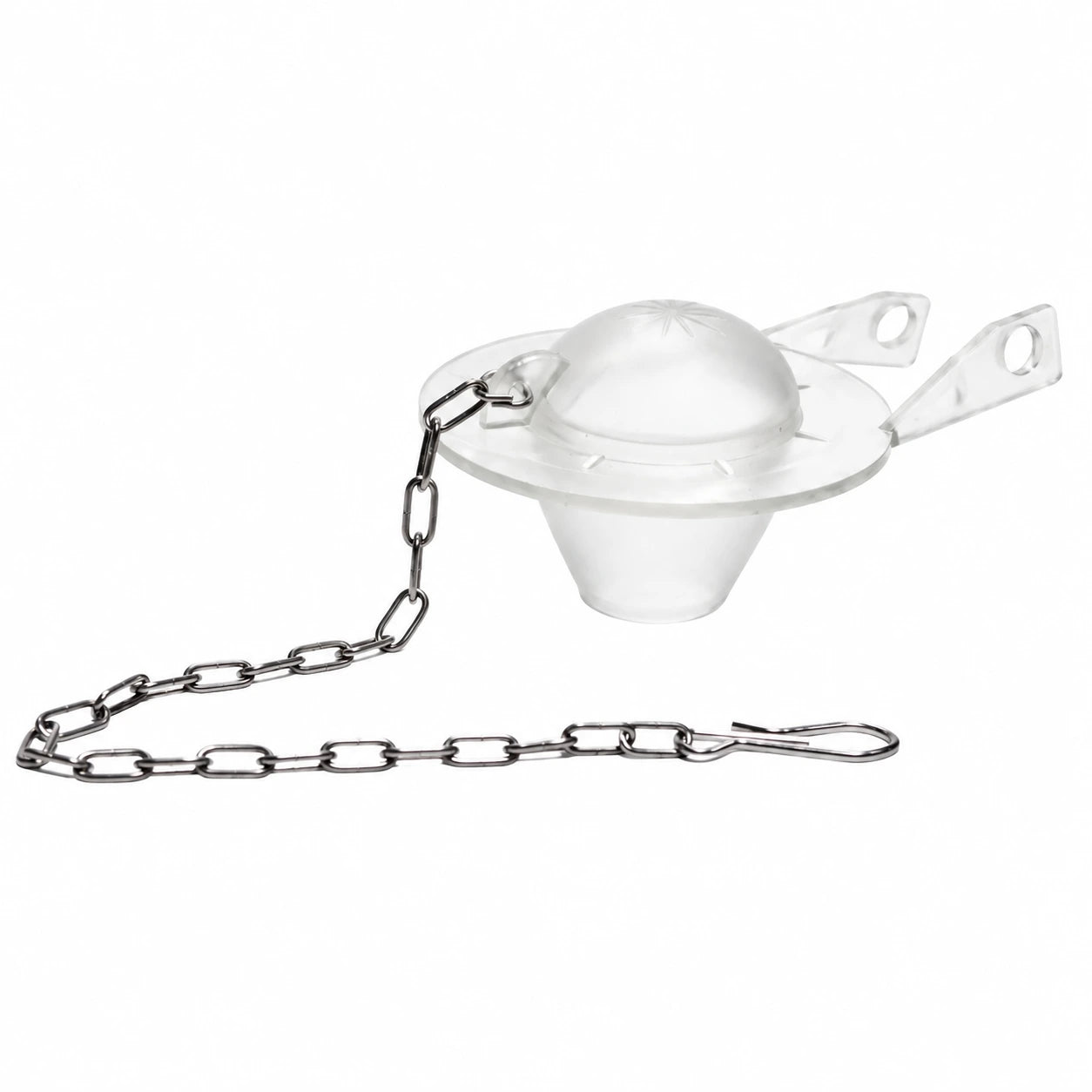 Flapper Silicona Para Estanque Wc Con Cadena Metálica