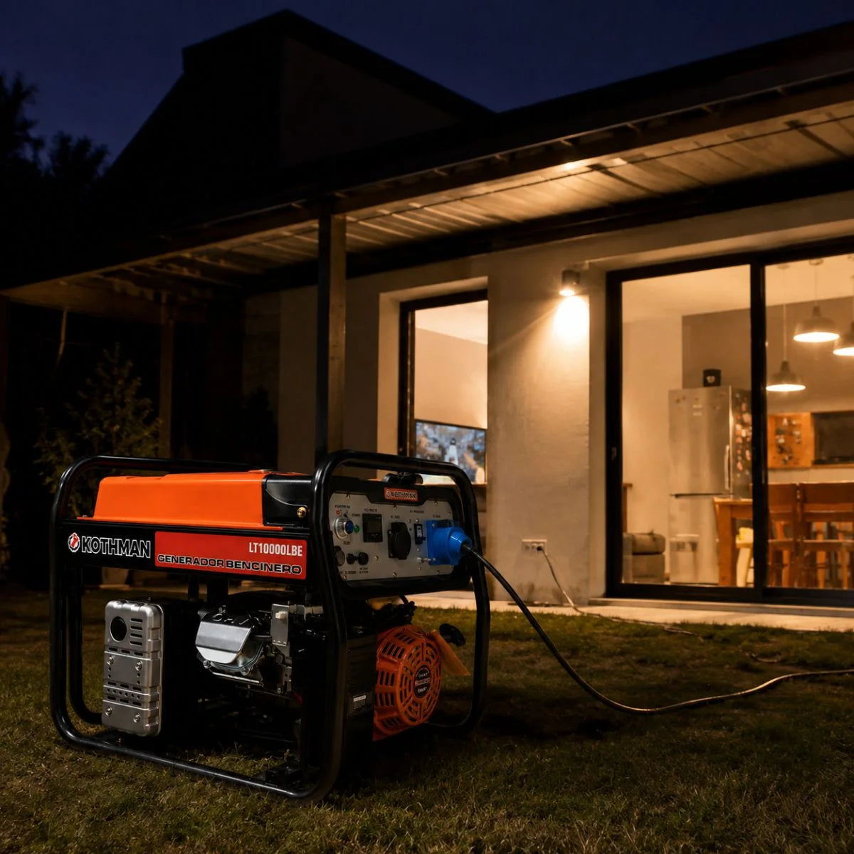 Generador bencinero Kothman LT10000LBE 8.000 W con partida eléctrica